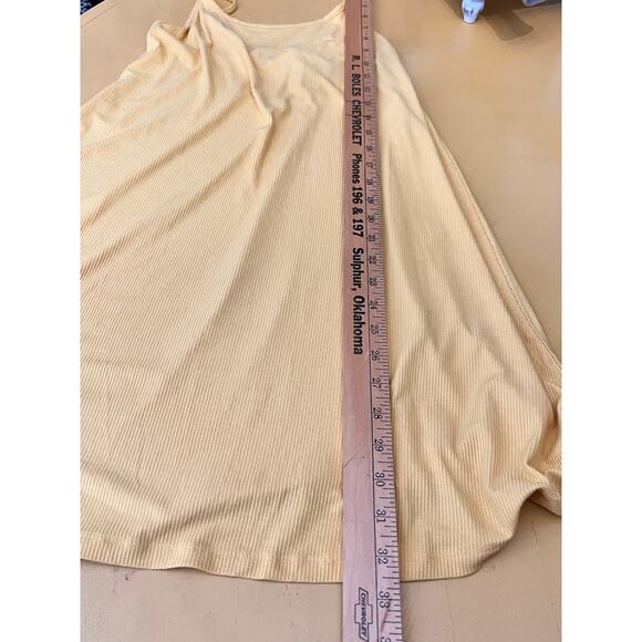 Hurley Claire Sleeveless Scoop Neck  Rib Tank Mini Dress Honey Gold Small NWT - Picture 5 of 7